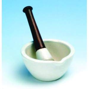 Pestle & mortar (unglazed) - 90mm dimaeter150ml volume